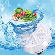 Mini Portable Ultrasonic Turbine Washing Machine Turner USB Powered