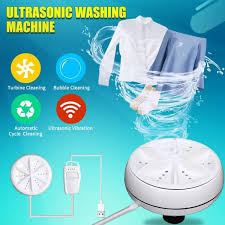 Mini Portable Ultrasonic Turbine Washing Machine Turner USB Powered